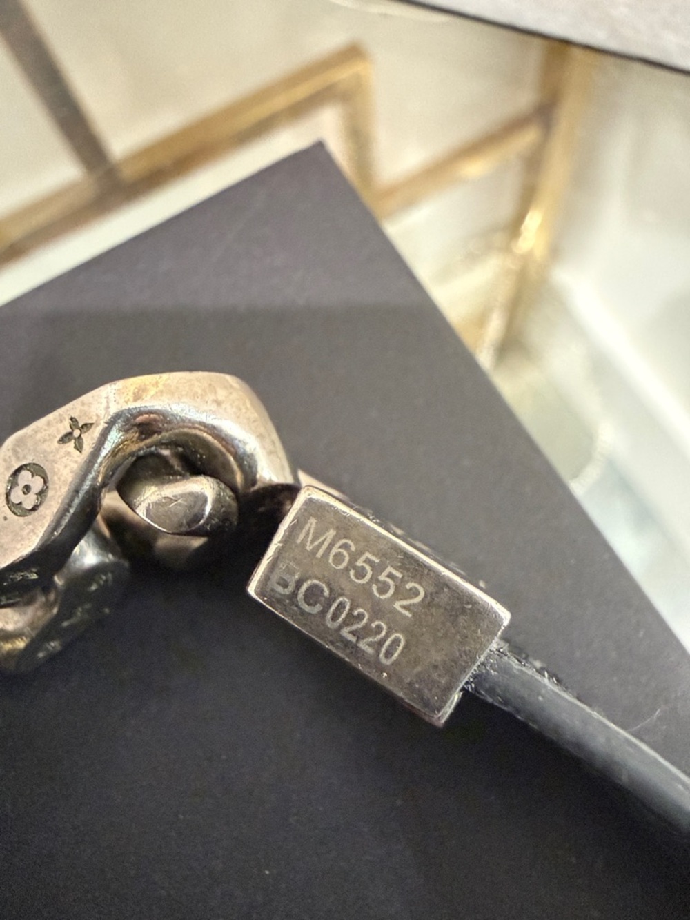 Louis Vuitton Monochain Reverso Bracelet in Monogram Eclipse Black - Picture 7 of 7